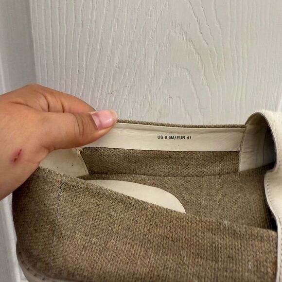 Vince Women's Italian calfskin Cream/white espadril Slip-On Shoes size 9.5 - Picture 3 of 9